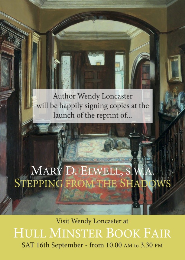 Mary Elwell book launch at Hull Minster Bookfair