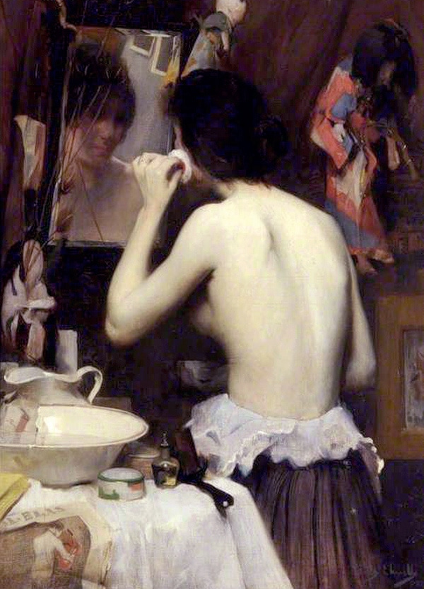 Léonie’s Toilet or Dolls by Fred Elwell