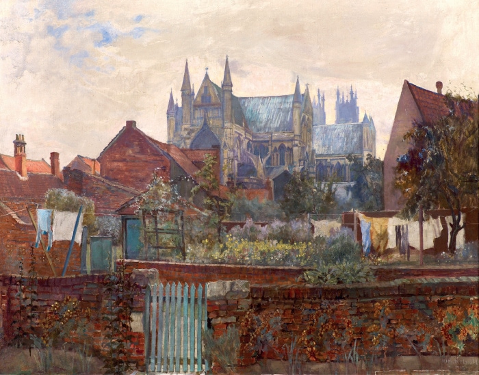 Beverley Minster from the Friary – by Mary Dawson Elwell by Fred Elwell
